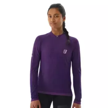 Лонгслив Compressport ATSW489, фиолетовый