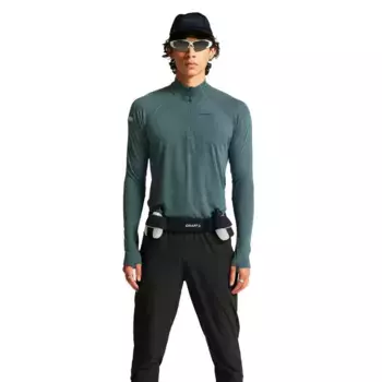 Лонгслив Craft Adv subz wool 3 half zip, синий