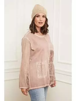 Лонгслив Curvy Lady, цвет Hellrosa