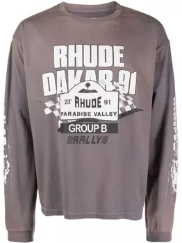 Лонгслив Dakar 91 RHUDE, серый