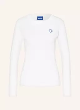 Лонгслив далирия HUGO BLUE, белый