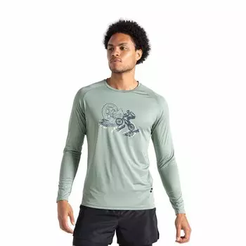 Лонгслив Dare2B Tech, зеленый