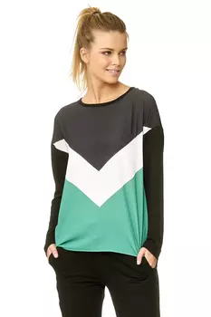 Лонгслив Decay, зеленый