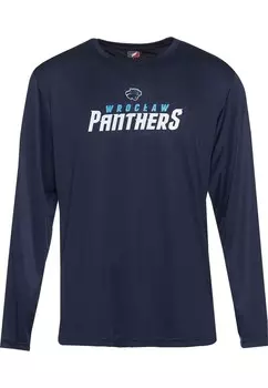 Лонгслив DEF Shirt European League of Football Panthers Wroclaw 5, цвет marine blue/azure