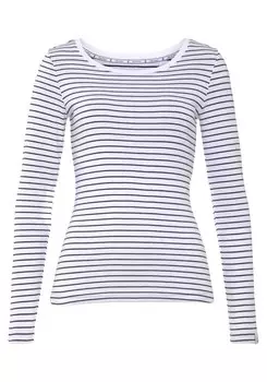 Лонгслив Delmao, темно-синий/белый