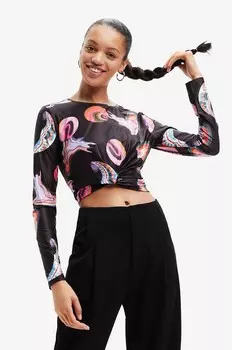 Лонгслив Desigual, черный