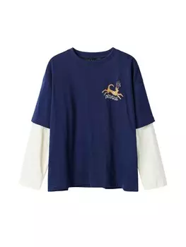 Лонгслив Desigual, морской синий