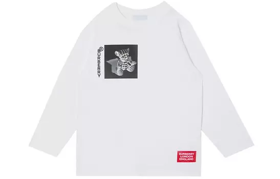 Лонгслив детский Burberry, белый