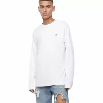 Лонгслив Diesel Justy, белый
