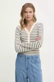 Лонгслив Dkny, бежевый