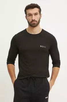 Лонгслив для отдыха Boss, черный