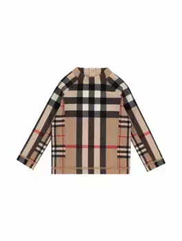 Лонгслив для плавания Vintage Check Burberry, мультиколор
