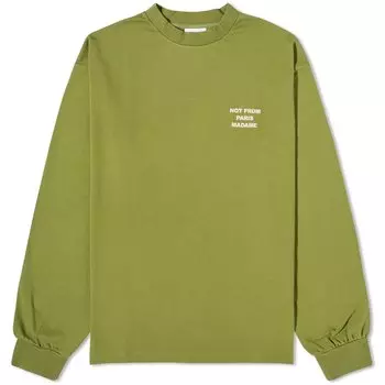 Лонгслив Drle De Monsieur Not From Paris Madame, зеленый