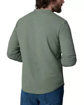 Лонгслив Dwight Essential Double Face Henley Joe's Jeans, зеленый