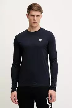 Лонгслив Ea7 Emporio Armani, темно-синий