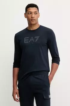 Лонгслив Ea7 Emporio Armani, темно-синий