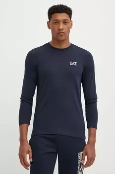 Лонгслив EA7 Emporio Armani, темно-синий