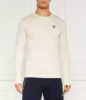 Лонгслив EA7 Regular Fit, экрю