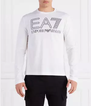 Лонгслив Ea7 Regular Fit, белый