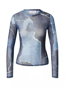 Лонгслив Edited JUSTICE, синий/голубой