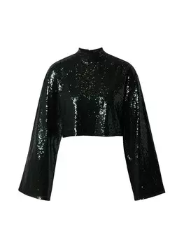 Лонгслив Edited NYALA, зеленый