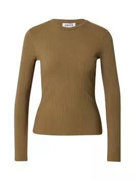 Лонгслив EDITED Shirt Ginger, хаки