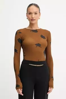 Лонгслив Effetto Mm, коричневый