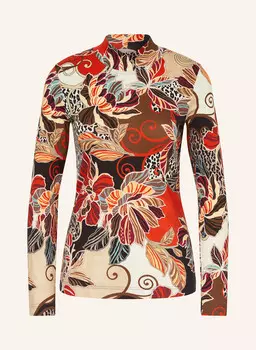 Лонгслив efixelle, цвет BRAUN/ROT/SCHWARZ