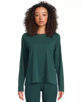 Лонгслив Eileen Fisher Round Neck Long Sleeve Tee, цвет Pine