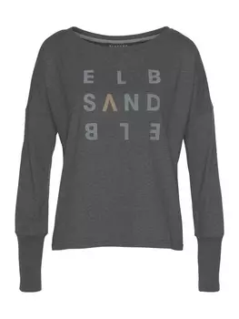 Лонгслив ELBSAND, цвет anthrazit meliert