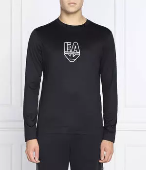 Лонгслив Emporio Armani Regular Fit, черный