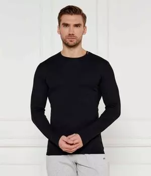 Лонгслив Emporio Armani Slim Fit, черный
