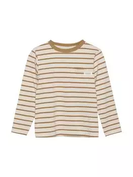 Лонгслив enfant Langarmshirt ENT-Shirt LS Stripe - 230341 Langarmshirt mit Streifen, бежевый