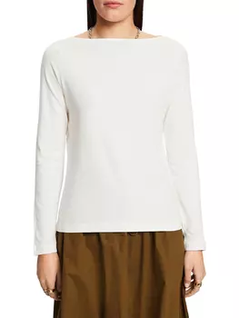 Лонгслив ESPRIT, кремовый