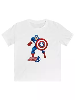 Лонгслив F4Nt4Stic MARVEL AVENGERS CAPTAIN AMERICA THE FIRST AVENGER, белый