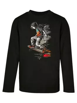 Лонгслив F4Nt4Stic SKATEBOARDER, черный