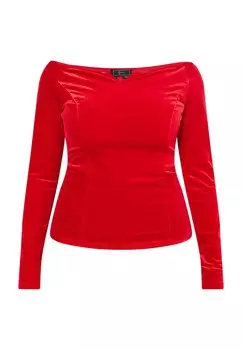 Лонгслив Faina, красный