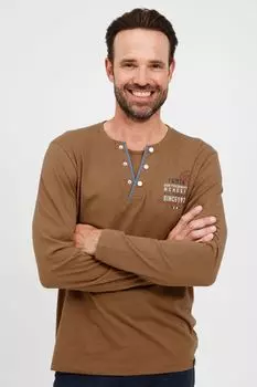 Лонгслив FQ1924, коричневый