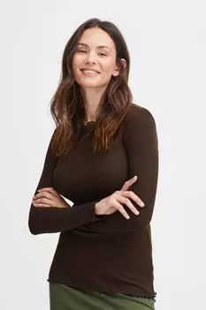 Лонгслив Fransa, коричневый