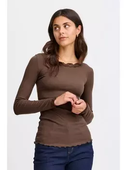 Лонгслив Fransa, коричневый