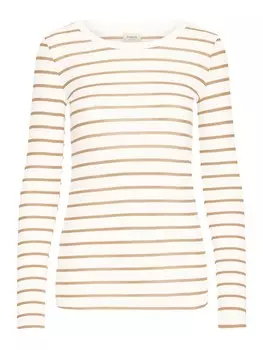 Лонгслив Fransa Shirt Hizamond, бежевый