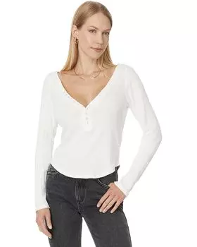 Лонгслив Free People Coffee Chat, цвет Sugar Swizzle