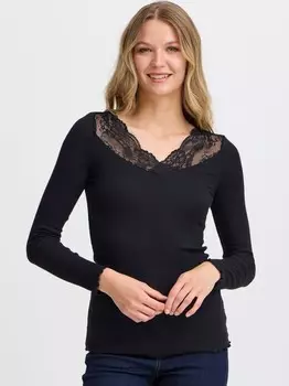 Лонгслив фризамонд чайный 25 Fransa, черный