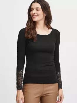 Лонгслив фризамонд Fransa, черный