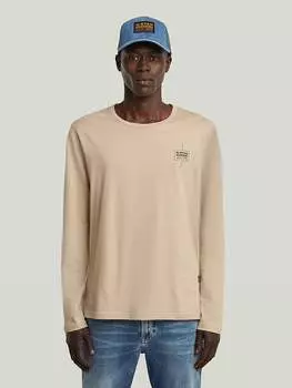 Лонгслив G-Star, бежевый