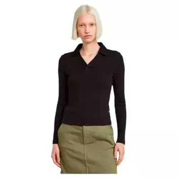Лонгслив G-Star Polo Slim, черный