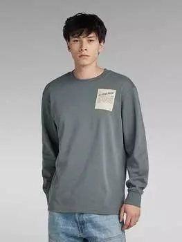 Лонгслив G-Star, серый