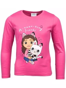 Лонгслив Gabby's Dollhouse, розовый