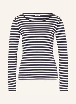 Лонгслив GANT, темно-синий/белый