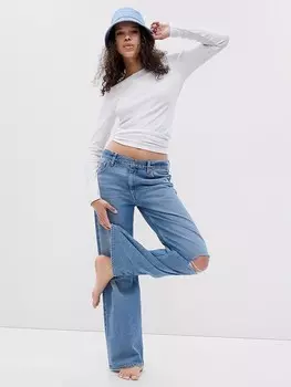 Лонгслив GAP, белый